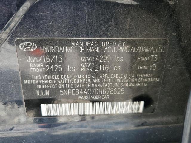 Photo 11 VIN: 5NPEB4AC7DH678625 - HYUNDAI SONATA 