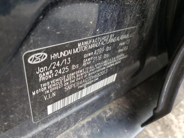 Photo 9 VIN: 5NPEB4AC7DH682013 - HYUNDAI SONATA GLS 