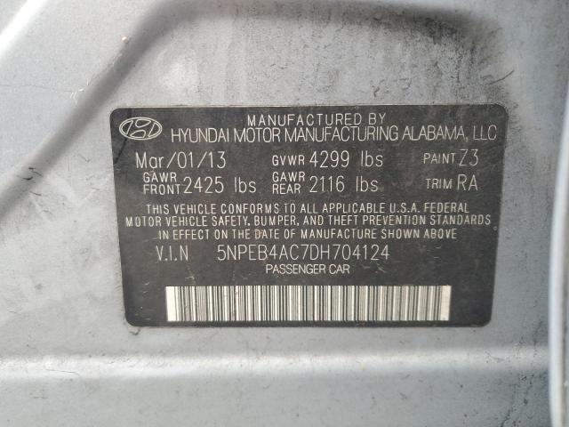 Photo 12 VIN: 5NPEB4AC7DH704124 - HYUNDAI SONATA GLS 