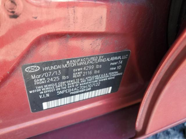 Photo 11 VIN: 5NPEB4AC7DH707122 - HYUNDAI SONATA 