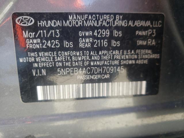 Photo 9 VIN: 5NPEB4AC7DH709145 - HYUNDAI SONATA GLS 