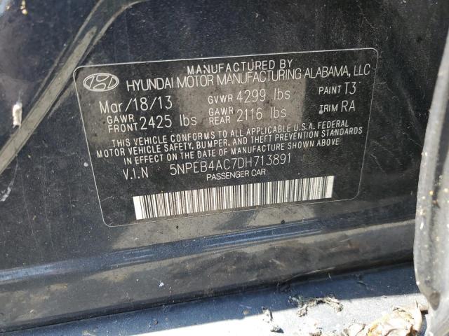 Photo 11 VIN: 5NPEB4AC7DH713891 - HYUNDAI SONATA 