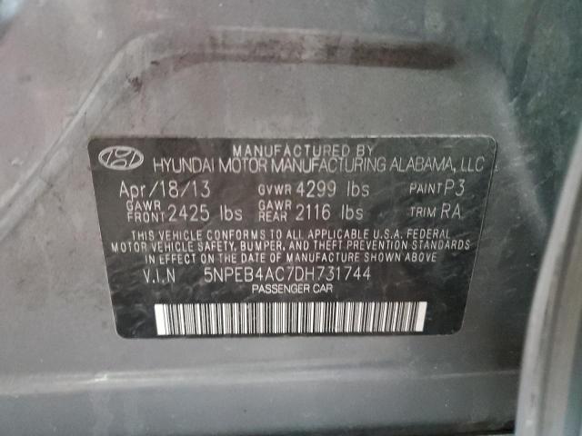 Photo 11 VIN: 5NPEB4AC7DH731744 - HYUNDAI SONATA 