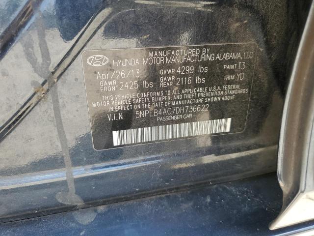 Photo 11 VIN: 5NPEB4AC7DH736622 - HYUNDAI SONATA 