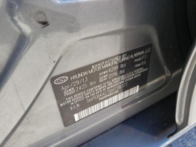 Photo 9 VIN: 5NPEB4AC7DH738323 - HYUNDAI SONATA GLS 