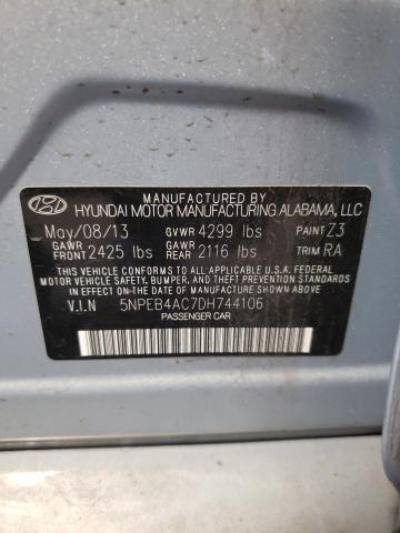 Photo 11 VIN: 5NPEB4AC7DH744106 - HYUNDAI SONATA GLS 