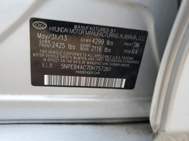 Photo 11 VIN: 5NPEB4AC7DH757261 - HYUNDAI SONATA 