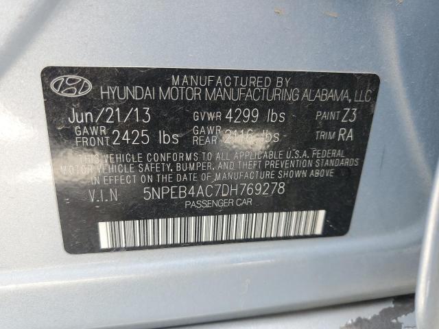 Photo 11 VIN: 5NPEB4AC7DH769278 - HYUNDAI SONATA 