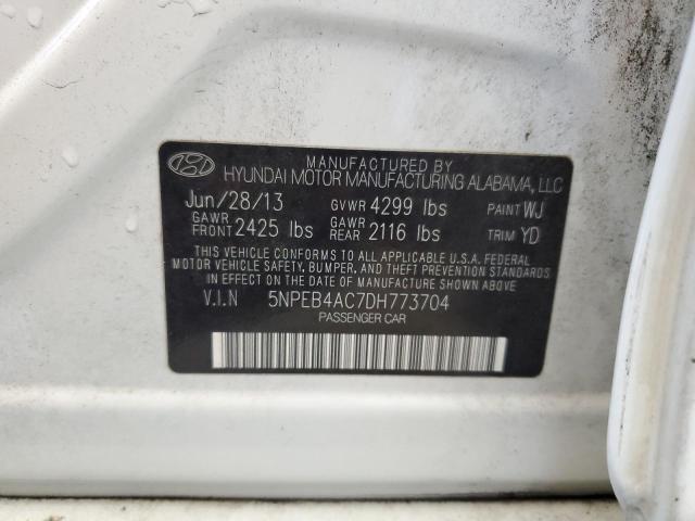 Photo 11 VIN: 5NPEB4AC7DH773704 - HYUNDAI SONATA GLS 