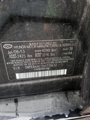 Photo 11 VIN: 5NPEB4AC7DH775632 - HYUNDAI SONATA GLS 