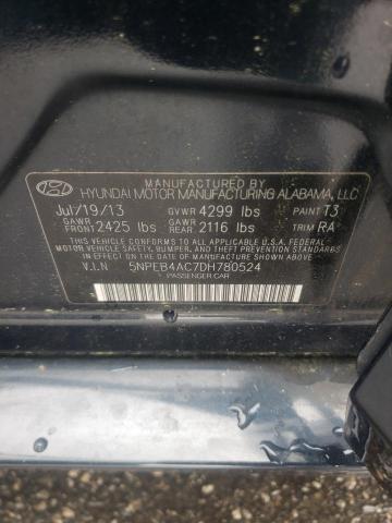 Photo 11 VIN: 5NPEB4AC7DH780524 - HYUNDAI SONATA 