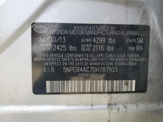 Photo 11 VIN: 5NPEB4AC7DH787103 - HYUNDAI SONATA GLS 