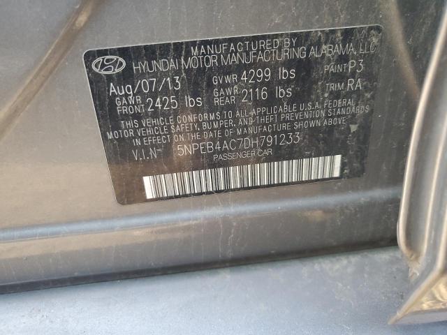 Photo 11 VIN: 5NPEB4AC7DH791233 - HYUNDAI SONATA 