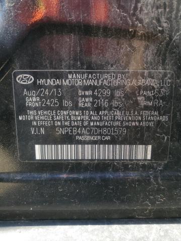 Photo 11 VIN: 5NPEB4AC7DH801579 - HYUNDAI SONATA GLS 