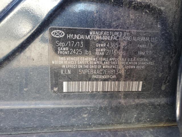 Photo 12 VIN: 5NPEB4AC7EH813491 - HYUNDAI SONATA GLS 