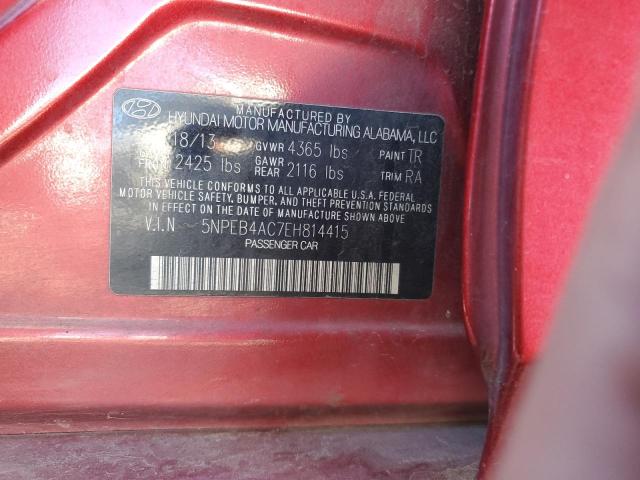 Photo 11 VIN: 5NPEB4AC7EH814415 - HYUNDAI SONATA 