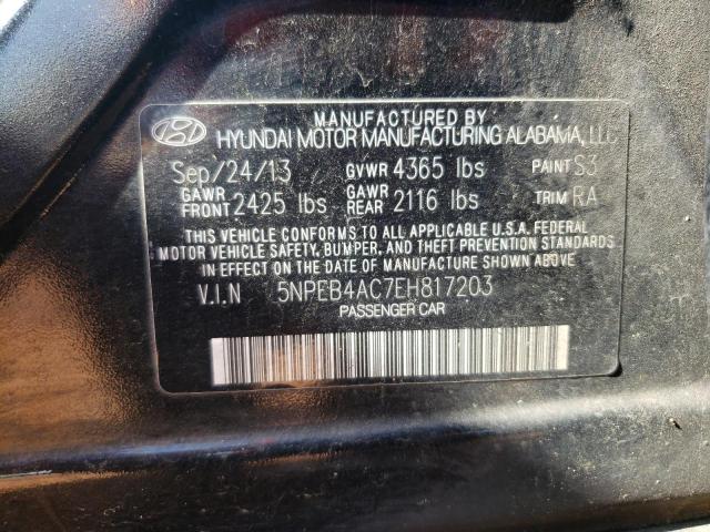 Photo 11 VIN: 5NPEB4AC7EH817203 - HYUNDAI SONATA 