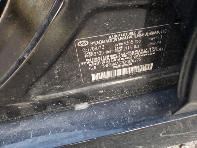 Photo 9 VIN: 5NPEB4AC7EH826225 - HYUNDAI SONATA GLS 