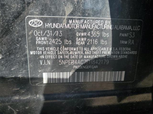 Photo 12 VIN: 5NPEB4AC7EH842179 - HYUNDAI SONATA GLS 