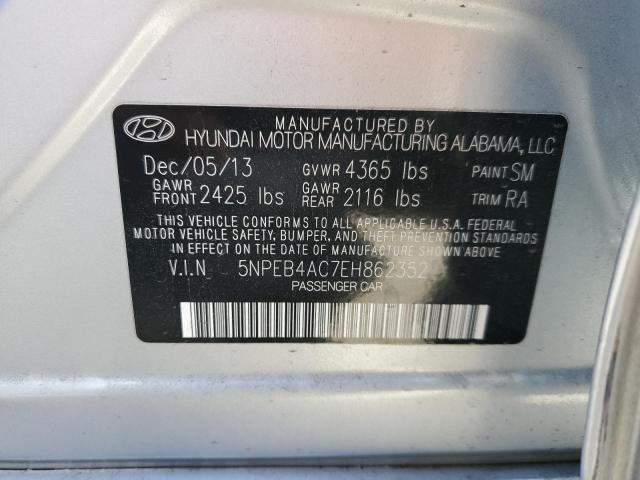 Photo 9 VIN: 5NPEB4AC7EH862352 - HYUNDAI SONATA GLS 