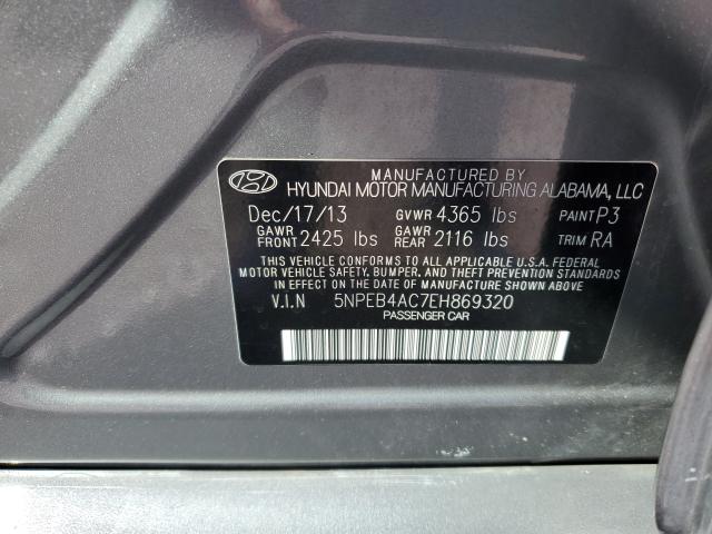 Photo 9 VIN: 5NPEB4AC7EH869320 - HYUNDAI SONATA GLS 