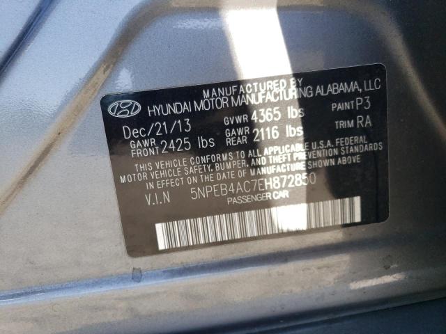 Photo 11 VIN: 5NPEB4AC7EH872850 - HYUNDAI SONATA 