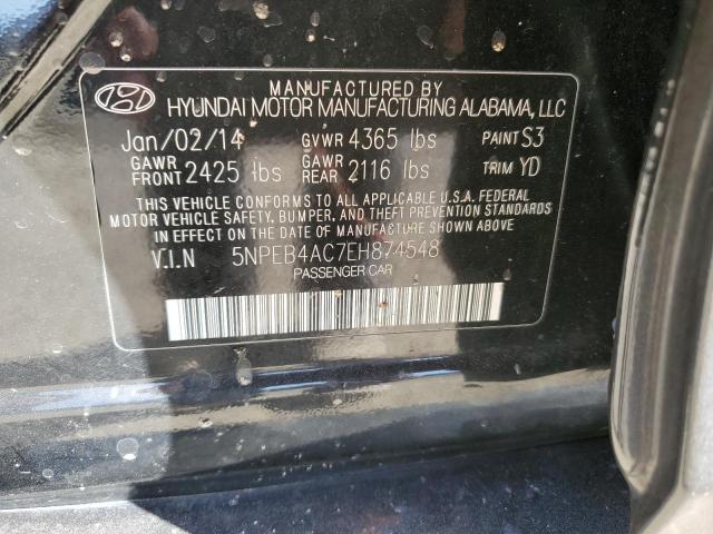 Photo 11 VIN: 5NPEB4AC7EH874548 - HYUNDAI SONATA 