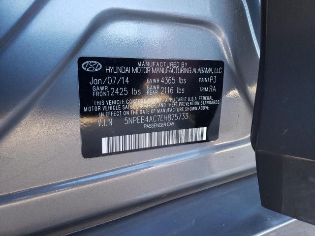 Photo 11 VIN: 5NPEB4AC7EH875733 - HYUNDAI SONATA 