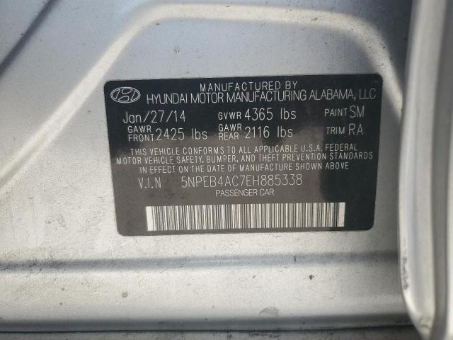 Photo 11 VIN: 5NPEB4AC7EH885338 - HYUNDAI SONATA GLS 