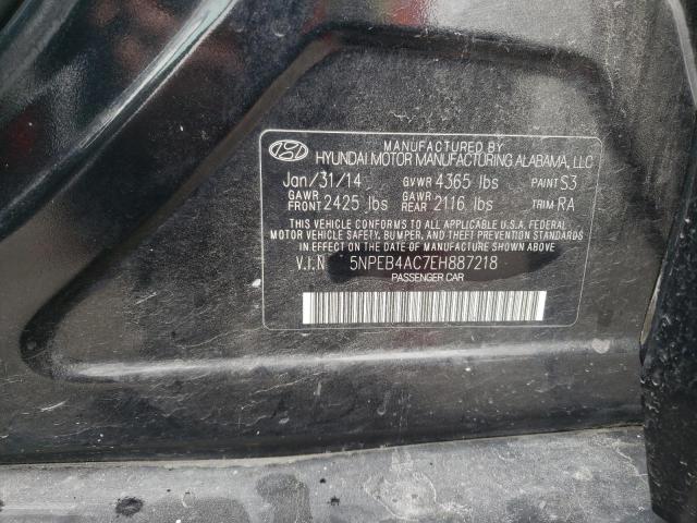 Photo 11 VIN: 5NPEB4AC7EH887218 - HYUNDAI SONATA GLS 