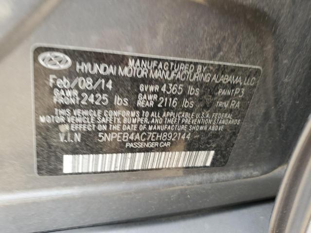 Photo 11 VIN: 5NPEB4AC7EH892144 - HYUNDAI SONATA GLS 