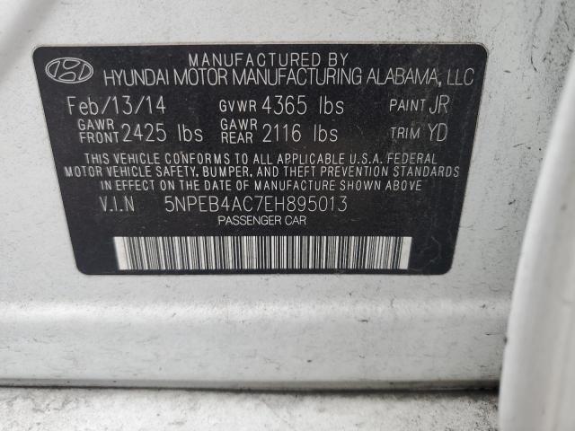 Photo 11 VIN: 5NPEB4AC7EH895013 - HYUNDAI SONATA GLS 