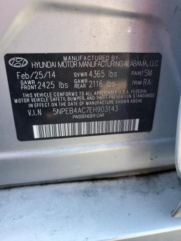 Photo 12 VIN: 5NPEB4AC7EH903143 - HYUNDAI SONATA GLS 