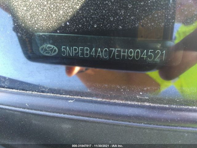 Photo 8 VIN: 5NPEB4AC7EH904521 - HYUNDAI SONATA 