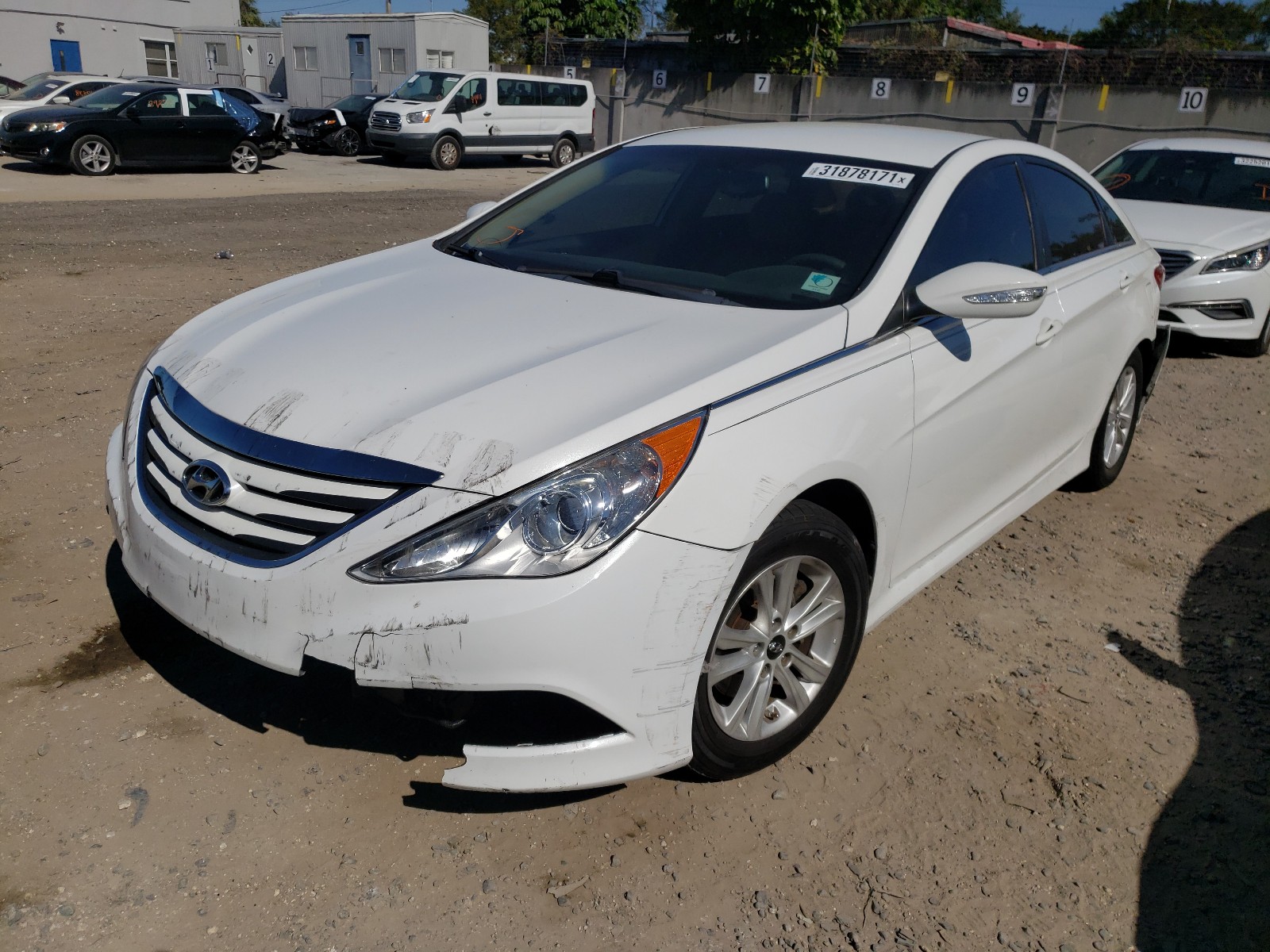 Photo 1 VIN: 5NPEB4AC7EH917883 - HYUNDAI SONATA GLS 