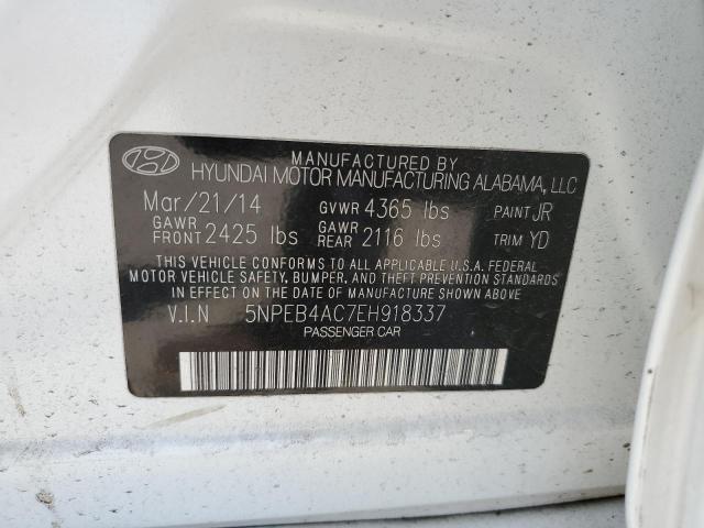 Photo 11 VIN: 5NPEB4AC7EH918337 - HYUNDAI SONATA GLS 