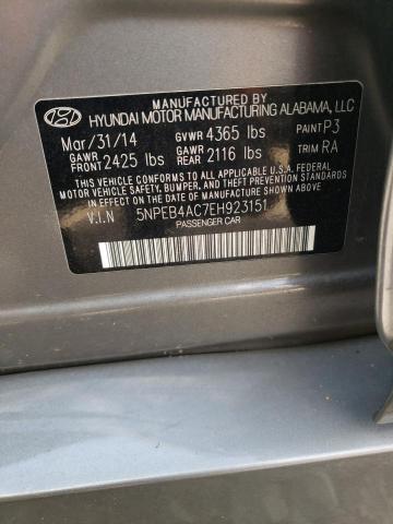 Photo 11 VIN: 5NPEB4AC7EH923151 - HYUNDAI SONATA GLS 