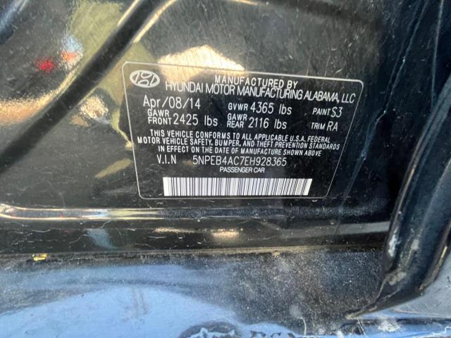 Photo 9 VIN: 5NPEB4AC7EH928365 - HYUNDAI SONATA 