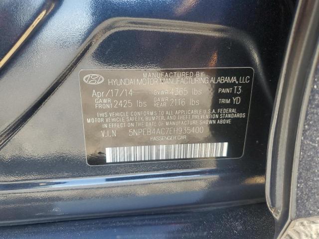 Photo 11 VIN: 5NPEB4AC7EH935400 - HYUNDAI SONATA 