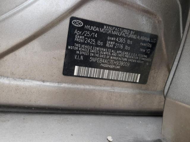 Photo 12 VIN: 5NPEB4AC7EH939009 - HYUNDAI SONATA 