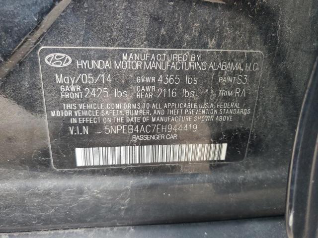 Photo 12 VIN: 5NPEB4AC7EH944419 - HYUNDAI SONATA GLS 