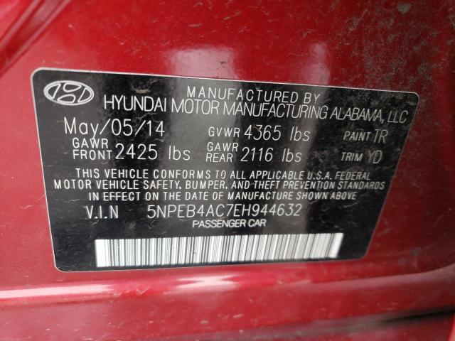 Photo 11 VIN: 5NPEB4AC7EH944632 - HYUNDAI SONATA GLS 