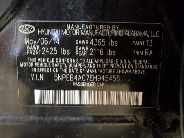 Photo 11 VIN: 5NPEB4AC7EH945456 - HYUNDAI SONATA 