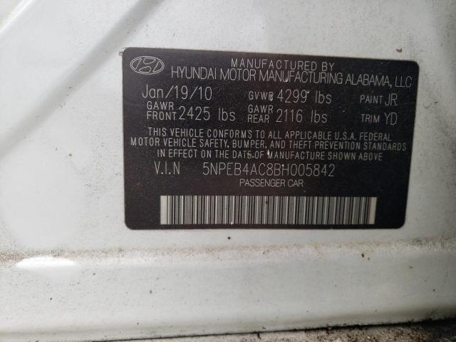 Photo 11 VIN: 5NPEB4AC8BH005842 - HYUNDAI SONATA GLS 