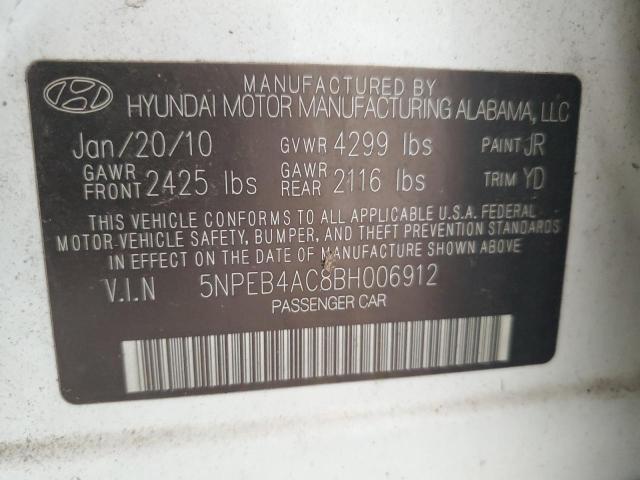 Photo 11 VIN: 5NPEB4AC8BH006912 - HYUNDAI SONATA GLS 