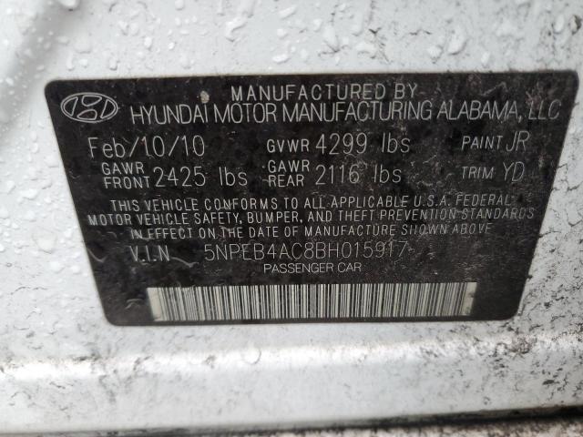 Photo 11 VIN: 5NPEB4AC8BH015917 - HYUNDAI SONATA GLS 