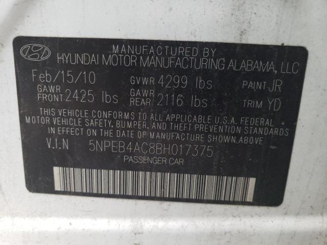 Photo 11 VIN: 5NPEB4AC8BH017375 - HYUNDAI SONATA 