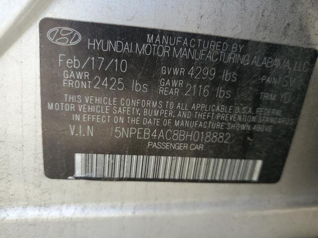 Photo 9 VIN: 5NPEB4AC8BH018882 - HYUNDAI SONATA GLS 