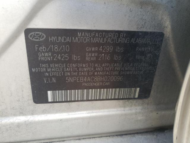 Photo 9 VIN: 5NPEB4AC8BH020096 - HYUNDAI SONATA GLS 