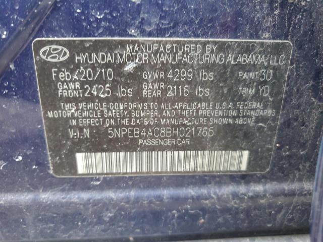 Photo 11 VIN: 5NPEB4AC8BH021765 - HYUNDAI SONATA GLS 